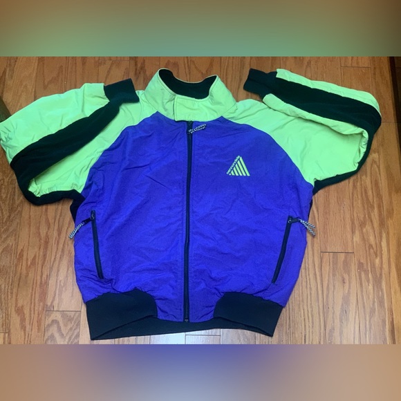 1990 Vintage Poly Fleece Fabric CANNONDALE Mountain Biking Athletic Jacket - Picture 3 of 14